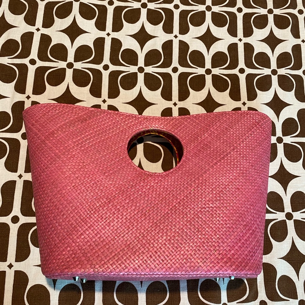Putu by J. Maclear handbag. Pink Handmade of Natural fiber. EUC